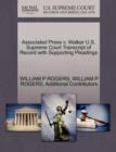 Image for Associated Press V. Walker U.S. Supreme Court Transcript of Record with Supporting Pleadings