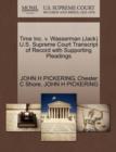 Image for Time Inc. V. Wasserman (Jack) U.S. Supreme Court Transcript of Record with Supporting Pleadings