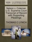 Image for Nelson V. Coleman U.S. Supreme Court Transcript of Record with Supporting Pleadings