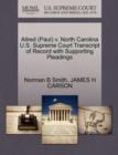 Image for Allred (Paul) V. North Carolina U.S. Supreme Court Transcript of Record with Supporting Pleadings