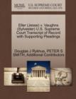 Image for Eller (Jesse) V. Vaughns (Sylvester) U.S. Supreme Court Transcript of Record with Supporting Pleadings