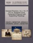 Image for General Precision, Inc V. N L R B U.S. Supreme Court Transcript of Record with Supporting Pleadings