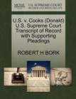 Image for U.S. V. Cooks (Donald) U.S. Supreme Court Transcript of Record with Supporting Pleadings