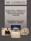 Image for Morgan (Joe) V. Alabama U.S. Supreme Court Transcript of Record with Supporting Pleadings