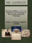 Image for Silverman (Milton) V. U.S. U.S. Supreme Court Transcript of Record with Supporting Pleadings