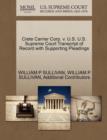 Image for Crete Carrier Corp. V. U.S. U.S. Supreme Court Transcript of Record with Supporting Pleadings