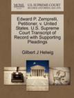 Image for Edward P. Zemprelli, Petitioner, V. United States. U.S. Supreme Court Transcript of Record with Supporting Pleadings