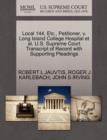 Image for Local 144, Etc., Petitioner, V. Long Island College Hospital et al. U.S. Supreme Court Transcript of Record with Supporting Pleadings