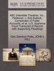 Image for ABC Interstate Theatres, Inc., Petitioner, V. Bob Bullock, Comptroller of Public Accounts, Et Al. U.S. Supreme Court Transcript of Record with Supporting Pleadings
