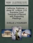 Image for California, Petitioner, V. Jesse W., a Minor. U.S. Supreme Court Transcript of Record with Supporting Pleadings
