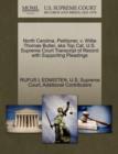 Image for North Carolina, Petitioner, V. Willie Thomas Butler, Aka Top Cat. U.S. Supreme Court Transcript of Record with Supporting Pleadings