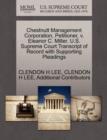 Image for Chestnutt Management Corporation, Petitioner, V. Eleanor C. Miller. U.S. Supreme Court Transcript of Record with Supporting Pleadings