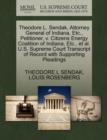 Image for Theodore L. Sendak, Attorney General of Indiana, Etc., Petitioner, V. Citizens Energy Coalition of Indiana, Etc., Et Al. U.S. Supreme Court Transcript of Record with Supporting Pleadings