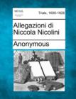 Image for Allegazioni Di Niccola Nicolini