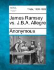 Image for James Ramsey vs. J.B.A. Allegre