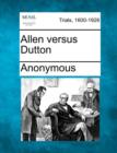 Image for Allen Versus Dutton