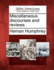 Image for Miscellaneous Discourses and Reviews.