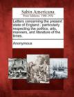 Image for Letters Concerning the Present State of England