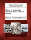 Image for Duties of Masters to Servants