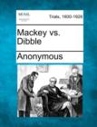 Image for Mackey vs. Dibble