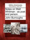 Image for Notes on Walt Whitman