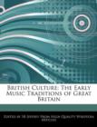 Image for British Culture : The Early Music Traditions of Great Britain