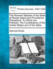 Image for The Revised Statutes of the State of Rhode Island and Providence Plantations