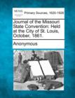 Image for Journal of the Missouri State Convention