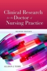 Image for Clinical Research For The Doctor Of Nursing Practice