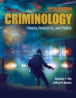 Image for Criminology: Theory, Research, and Policy