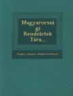 Image for Magyarorszagi Rendeletek Tara...