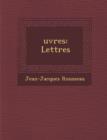 Image for Uvres : Lettres