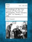 Image for Proceedings of the City Council of the City of Minneapolis, from January 1, 1891, to January 1, 1892.