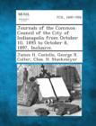 Image for Journals of the Common Council of the City of Indianapolis from October 10, 1895 to October 8, 1897, Inclusive.