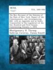 Image for The New Revision of the Statutes of the State of New York. Report of the Commissioners, and Accompanying Bill, with an Appendix and an Index, Transmit