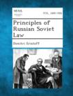 Image for Principles of Russian Soviet Law