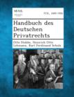 Image for Handbuch Des Deutschen Privatrechts
