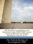 Image for FBI Domestic Investigations and Operations Guide (Diog) 2008 Version Training Material and Related Documents, Part 04 of 05