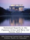 Image for Statistical Reports in the Japanese Army and Navy Air Forces, Part 1