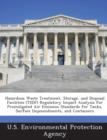 Image for Hazardous Waste Treatment, Storage, and Disposal Facilities (Tsdf) Regulatory Impact Analysis for Promulgated Air Emission Standards for Tanks, Surface Impoundments, and Containers