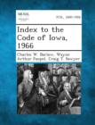 Image for Index to the Code of Iowa, 1966