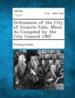 Image for Ordinances of the City of Granite Falls, Minn. as Compiled by the City Council 1907