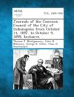 Image for Journals of the Common Council of the City of Indianapolis from October 14, 1897, to October 9, 1899, Inclusive.