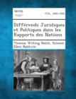 Image for Differends Juridiques Et Politiques Dans Les Rapports Des Nations