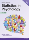 Image for Introduction to Statistics in Psychology