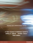 Image for A first course in database systems