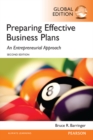 Image for Preparing Effective Business Plans: An Entrepreneurial Approach, Global Edition