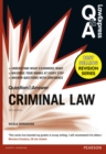 Image for Law Express Question and Answer: Criminal Law (Q&amp;A Revision Guide)