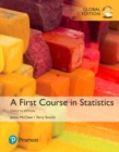 Image for A first course in statistics