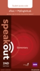 Image for Speakout Elementary 2nd Edition eText &amp; MyEnglishLab Access Card